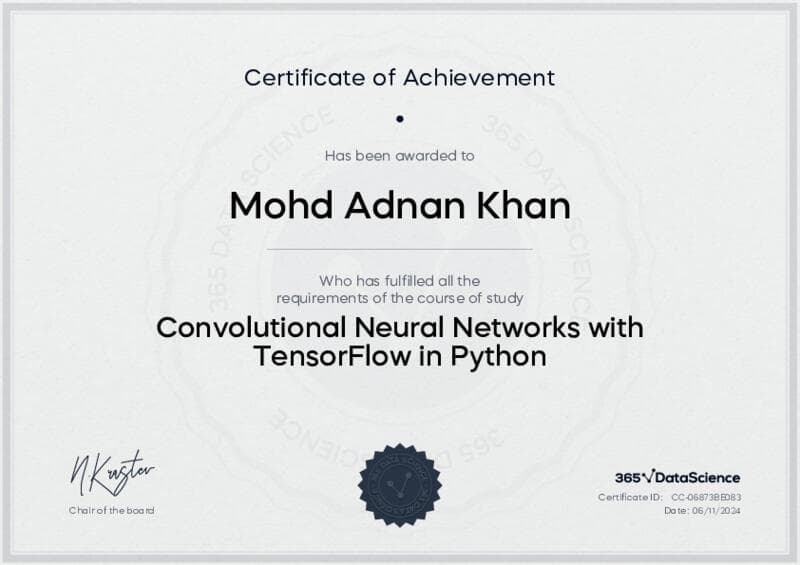 Convolutional Neural Networks