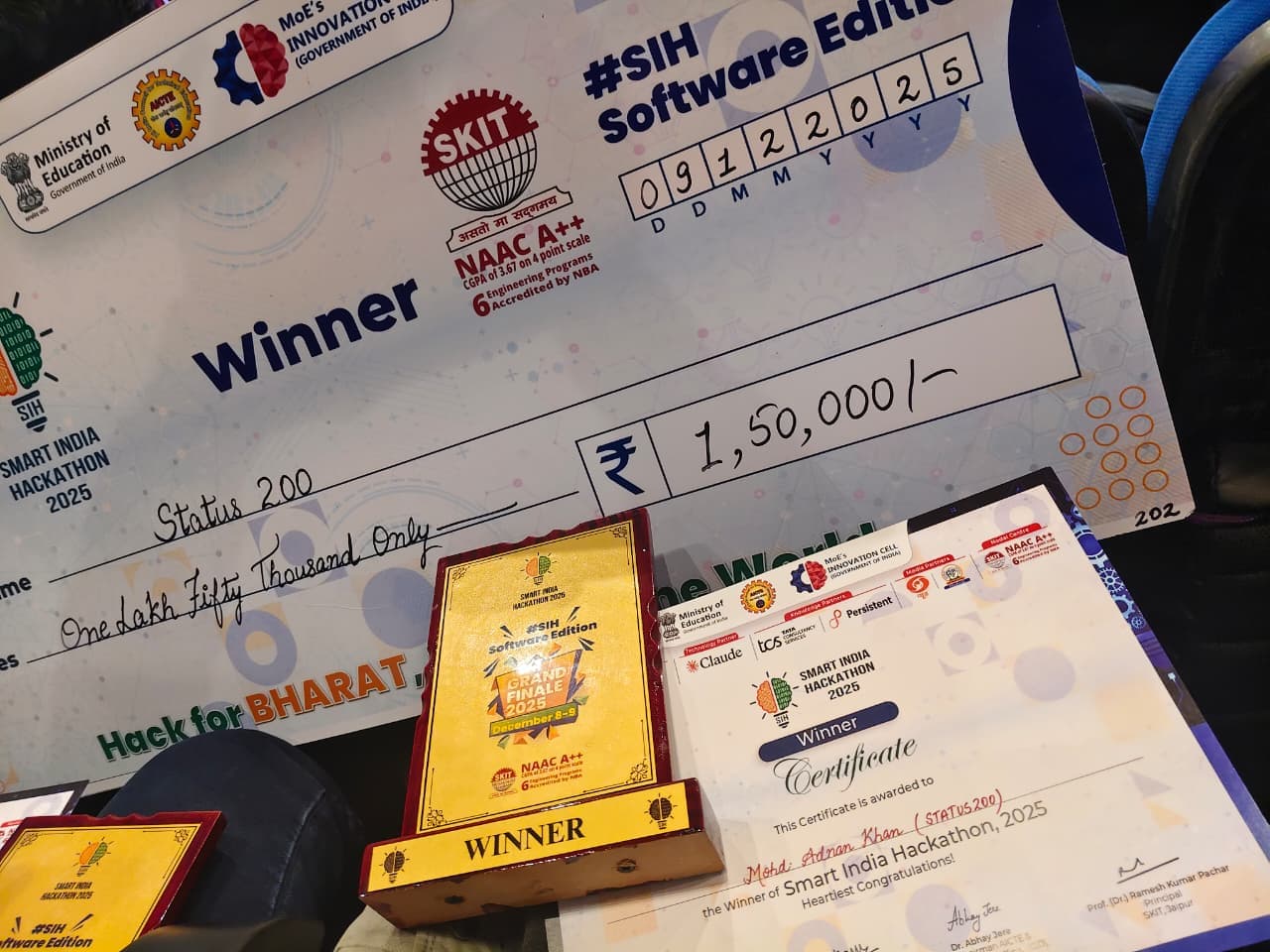 Smart India Hackathon 2025 Winner
